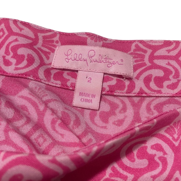 Lilly Pulitzer 2 Pink Short Sleeve‎ Dress - Picture 3 of 7